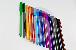 Une collection de crayons colorÃÂ©s photo